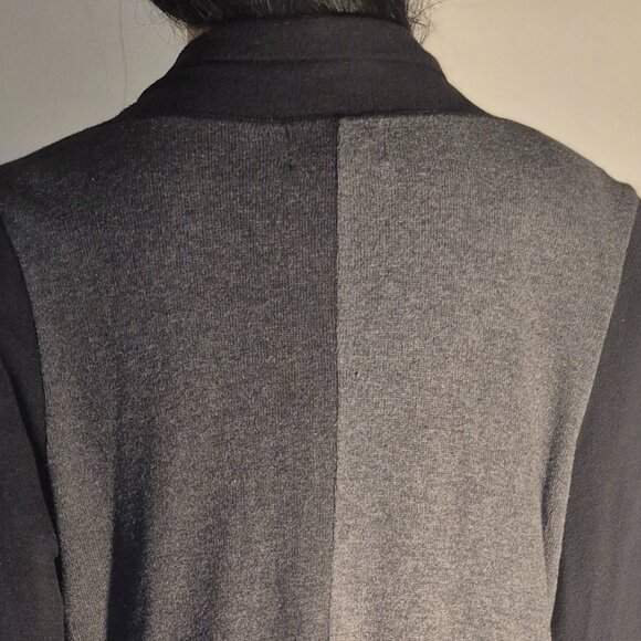 FENN WRIGHT MANSON cardigan style long sweater, black/gray in size Large - Picture 5 of 16